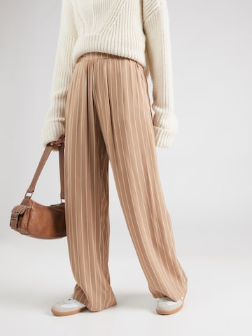 Sublevel - Pierna ancha Pantalón en marrón: frente