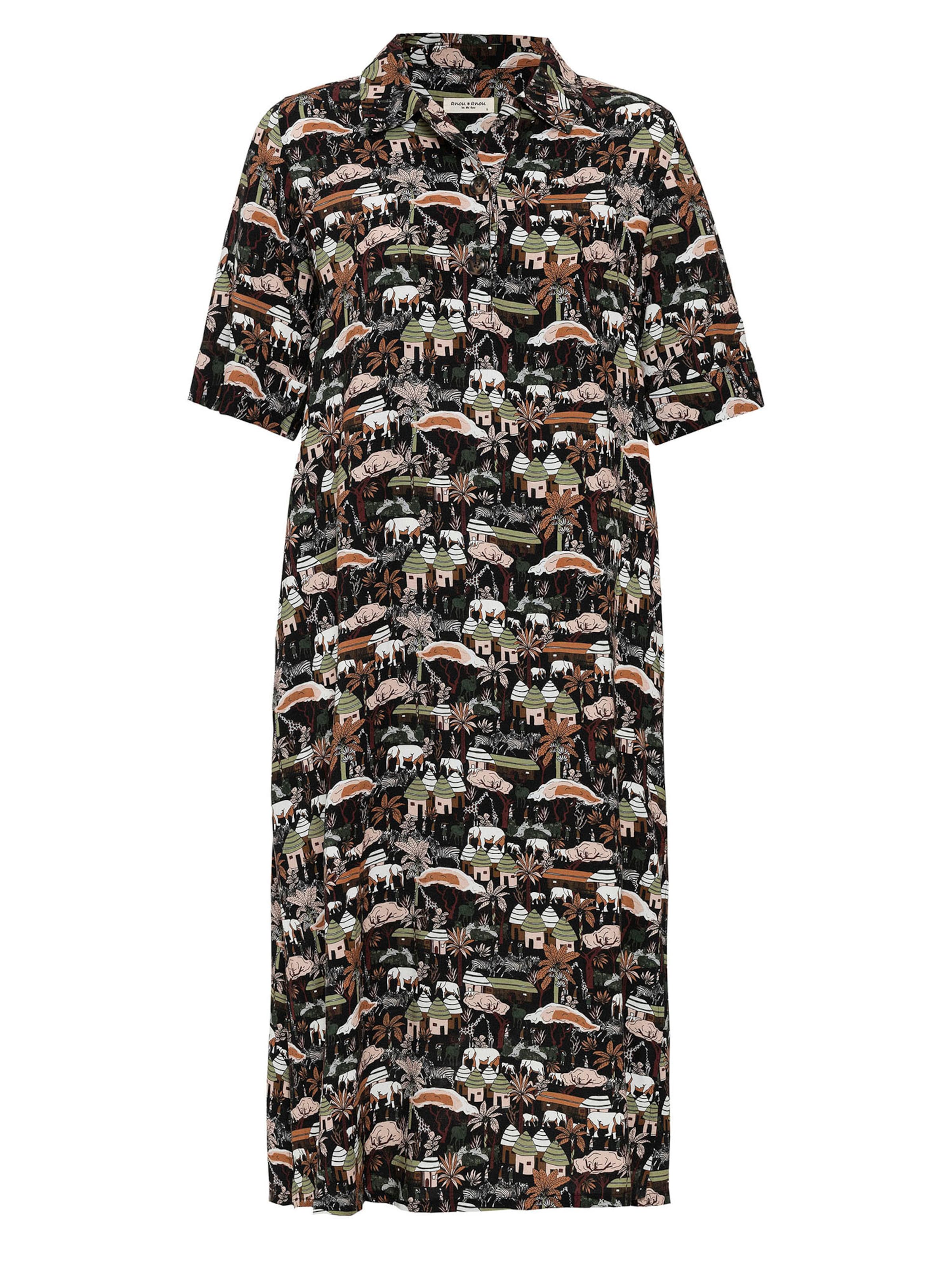 Anou Anou Shirt dress in Black: front