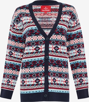 Cardigan 'Iceland' Threadbare en bleu : devant