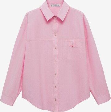 Bluză 'Nia' de la MANGO pe roz: față