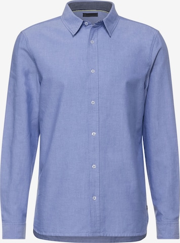 Street One MEN Regular fit Button Up Shirt in Blue: front