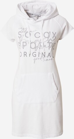 Soccx Letní šaty – bílá: přední strana