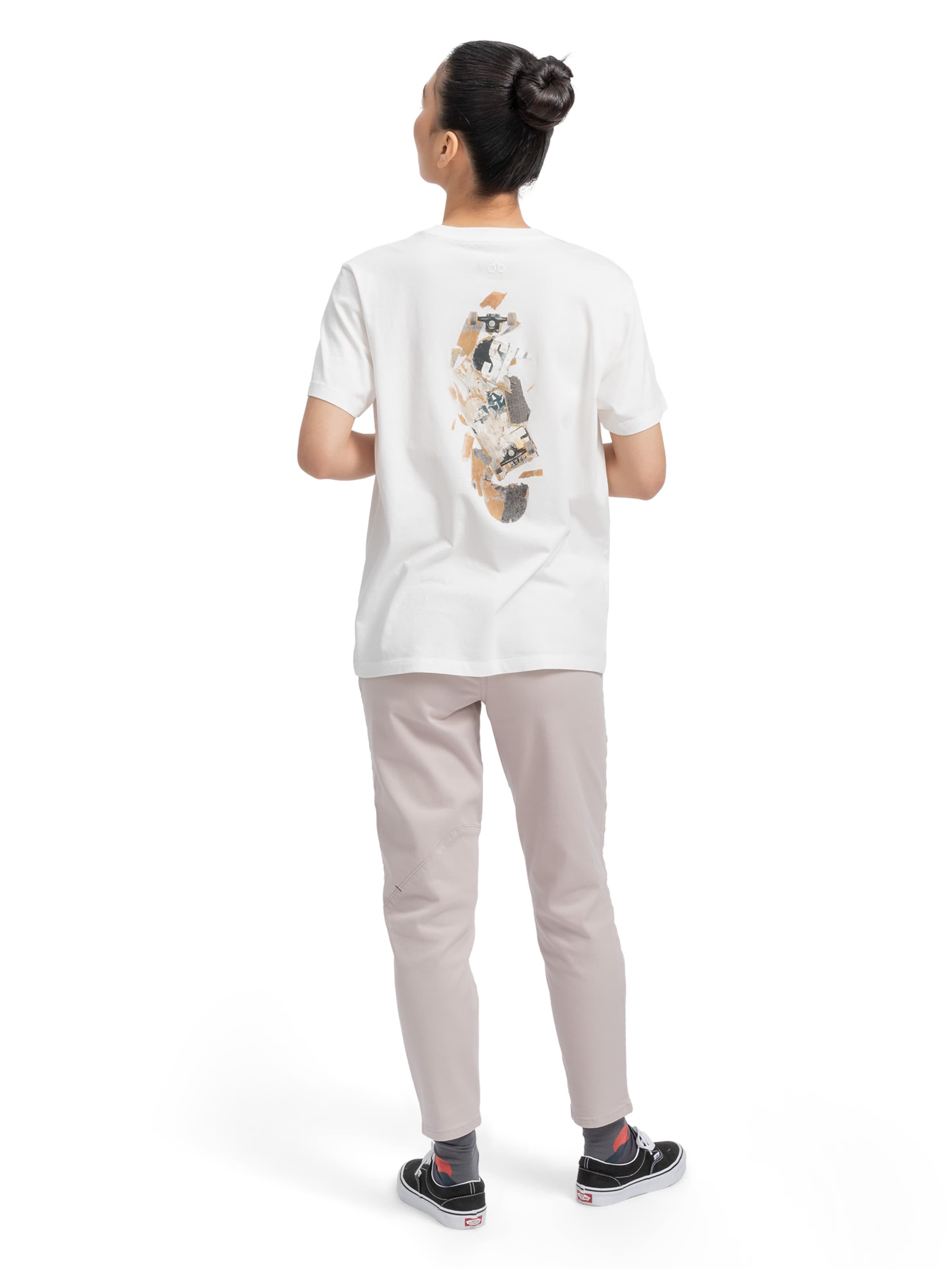 T-Shirt 'Escape Flip' Kaft en blanc