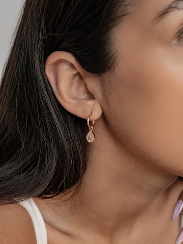 Hey Happiness - Pendientes 'October Birthstone' en oro