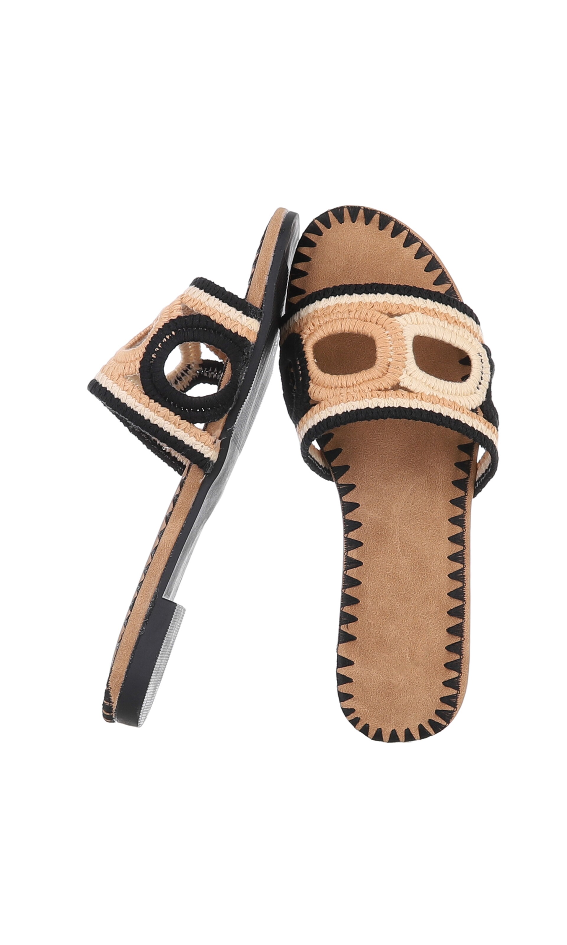 Ital-Design Pantolette in Schwarz