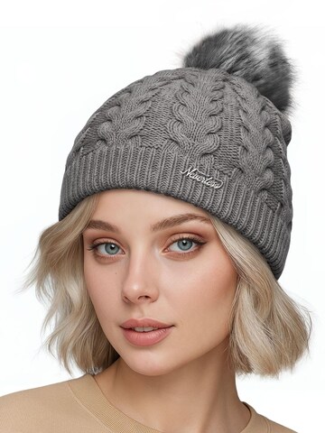 Neverless Beanie '1975' in Grey: front