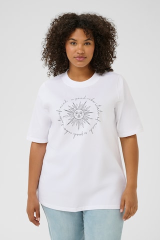 KAFFE CURVE Shirt 'KCFrey' in White: front