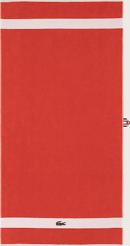 LACOSTE Shower Towel in Red: front