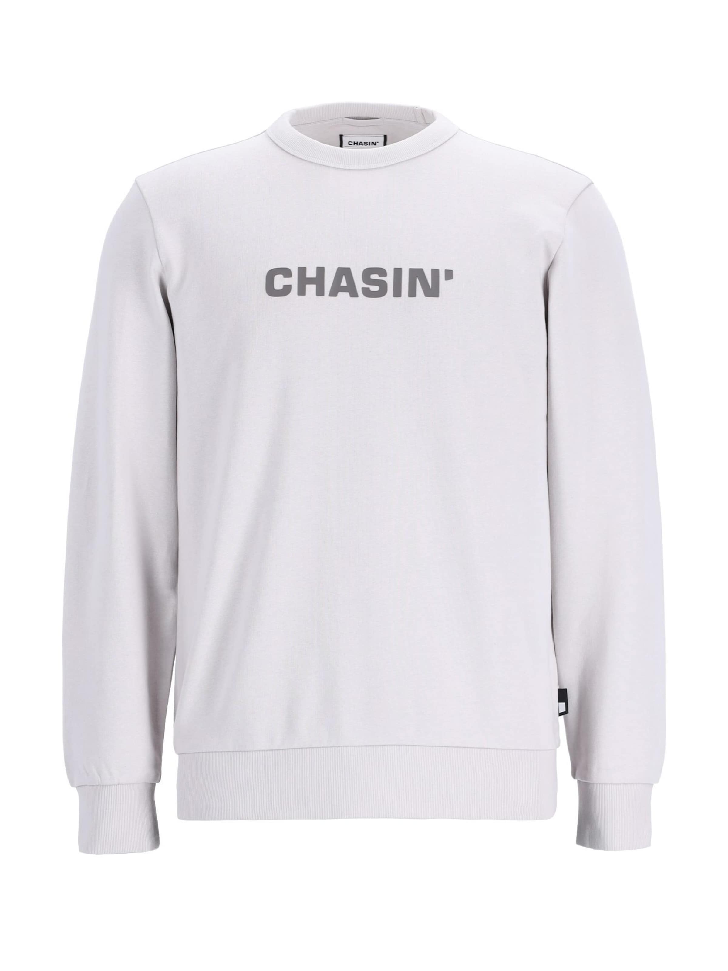CHASIN' Sweatshirt 'Duell Round' in Grey: front