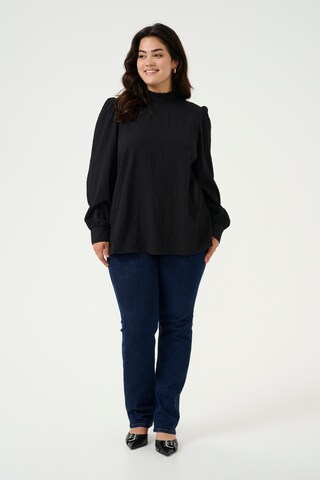 KAFFE CURVE Blus 'KC Ditti' i svart