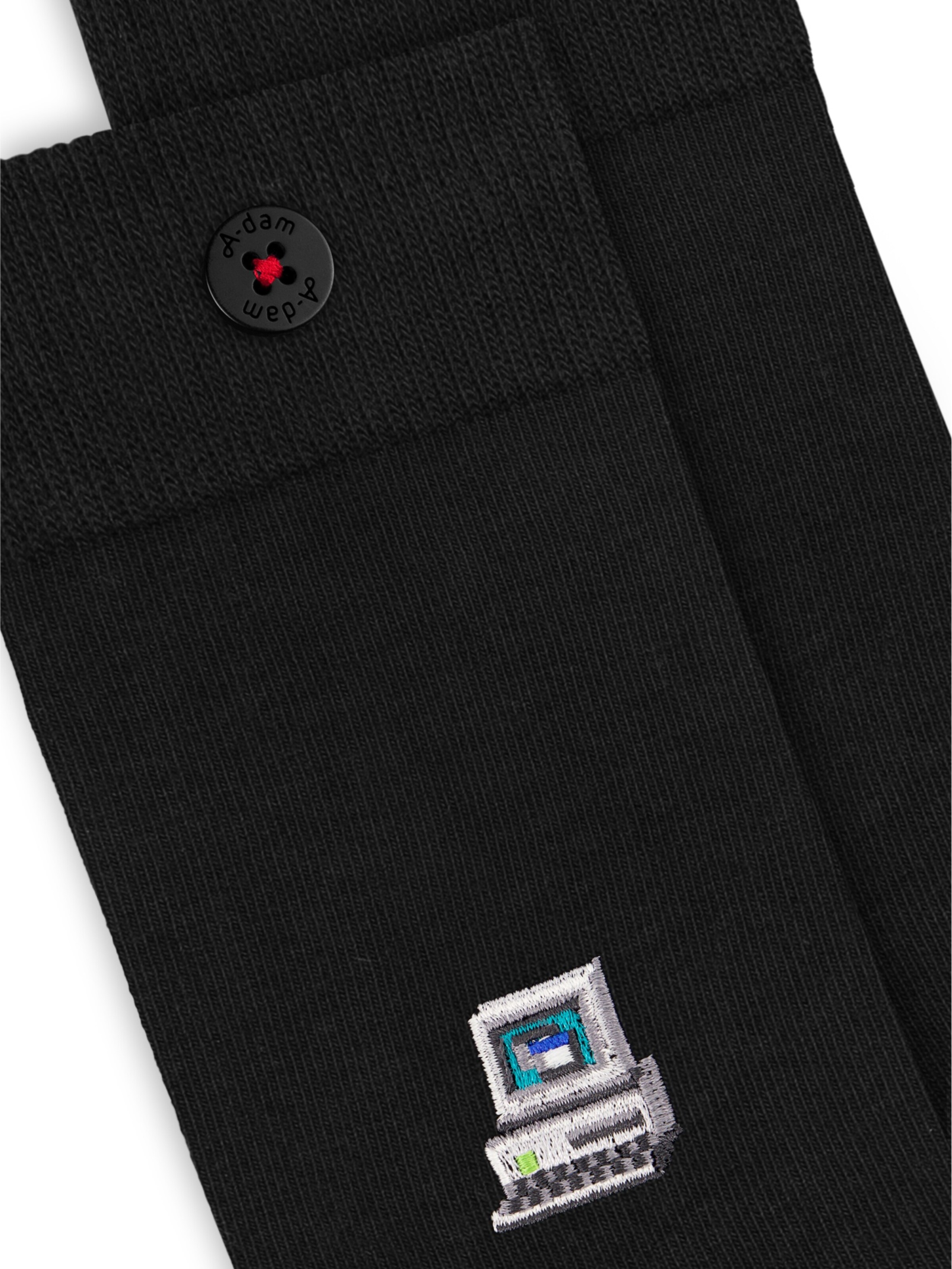 A-dam Socks 'COMPUTER' in Black