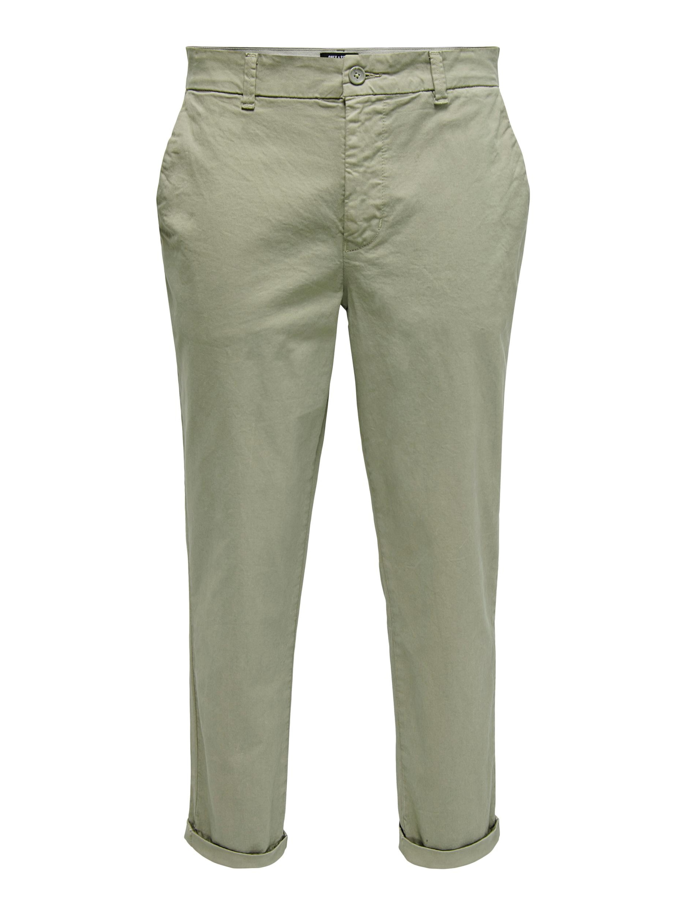 Only & Sons - regular Pantalón chino 'Kent' en verde: frente