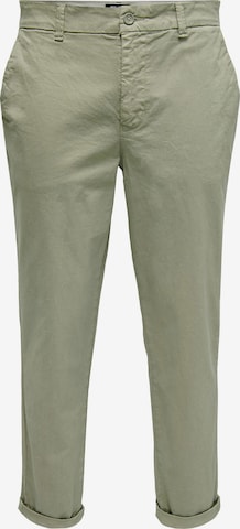 Only & Sons Regular Chino trousers 'Kent' in Green: front