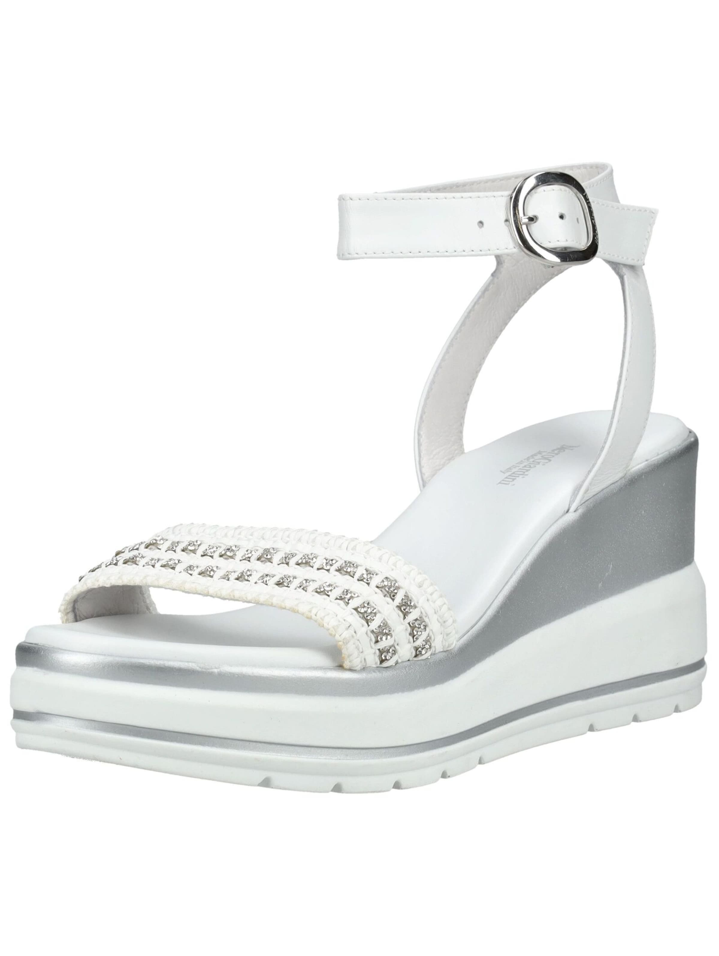 Sandalo con cinturino di Nero Giardini in bianco: frontale