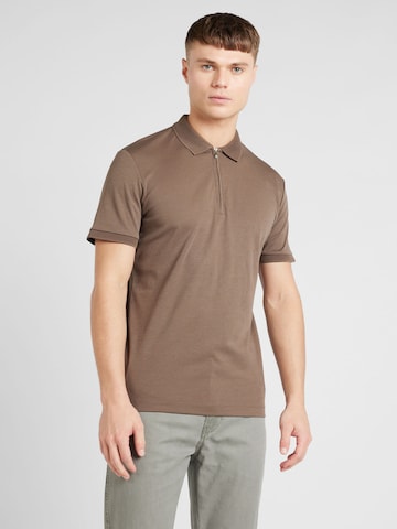 SELECTED HOMME Shirt 'FAVE' in Brown: front