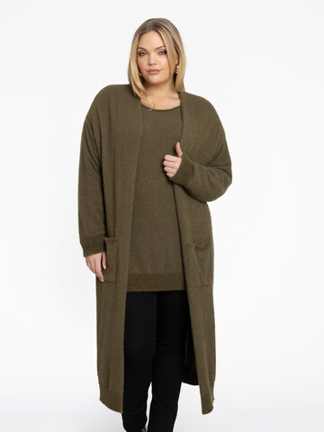 Cardigan YOEK en vert : devant