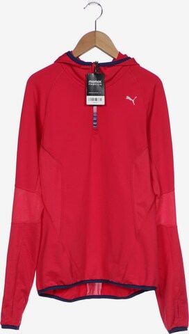 PUMA Sweatshirt & Zip-Up Hoodie in S in Pink: front