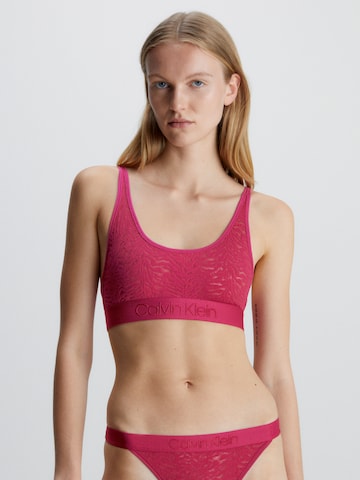 Calvin Klein Underwear Bustier BH 'Intrinsic' in Roze: voorkant