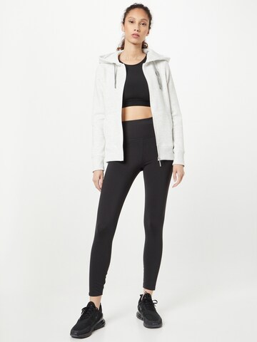 BIDI BADU Athletic Zip-Up Hoodie 'Moana' in White