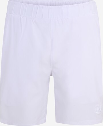 Sergio Tacchini - regular Pantalón deportivo en blanco: frente