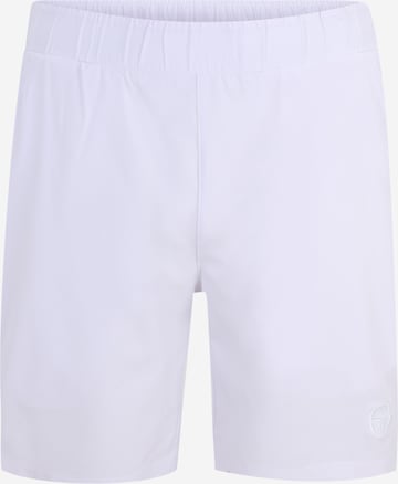 Regular Pantalon de sport Sergio Tacchini en blanc : devant