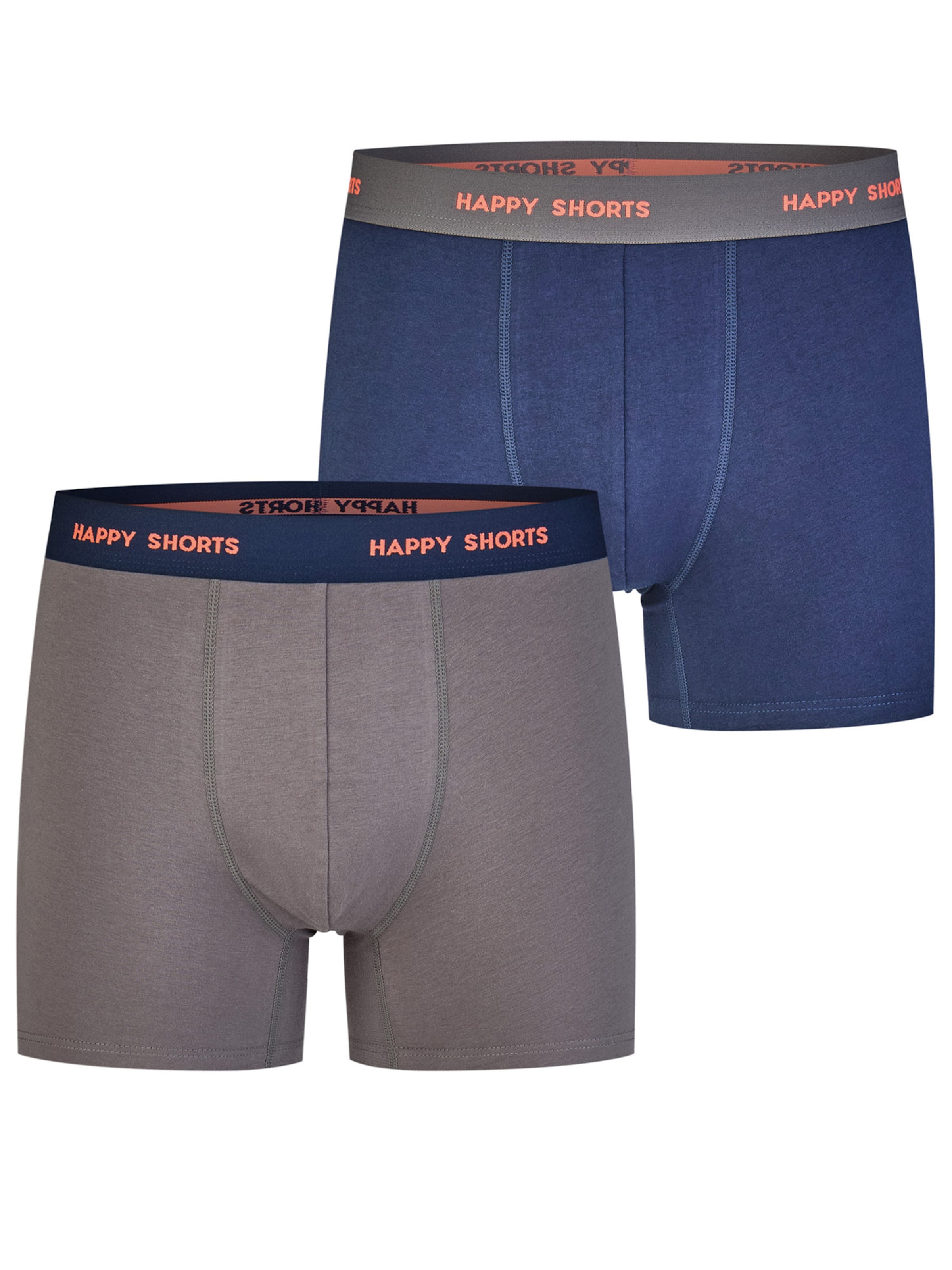 Boxers ' Jersey ' Happy Shorts en bleu : devant