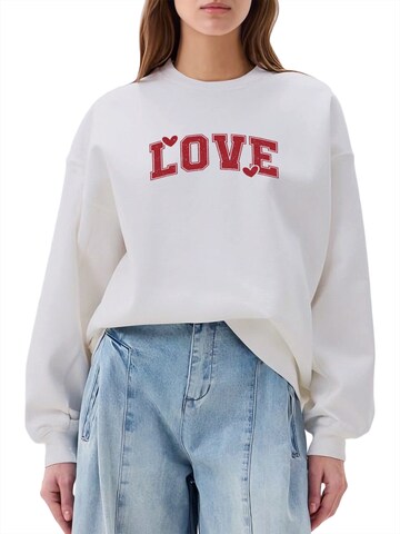 GORHEY - Sudadera en blanco: frente