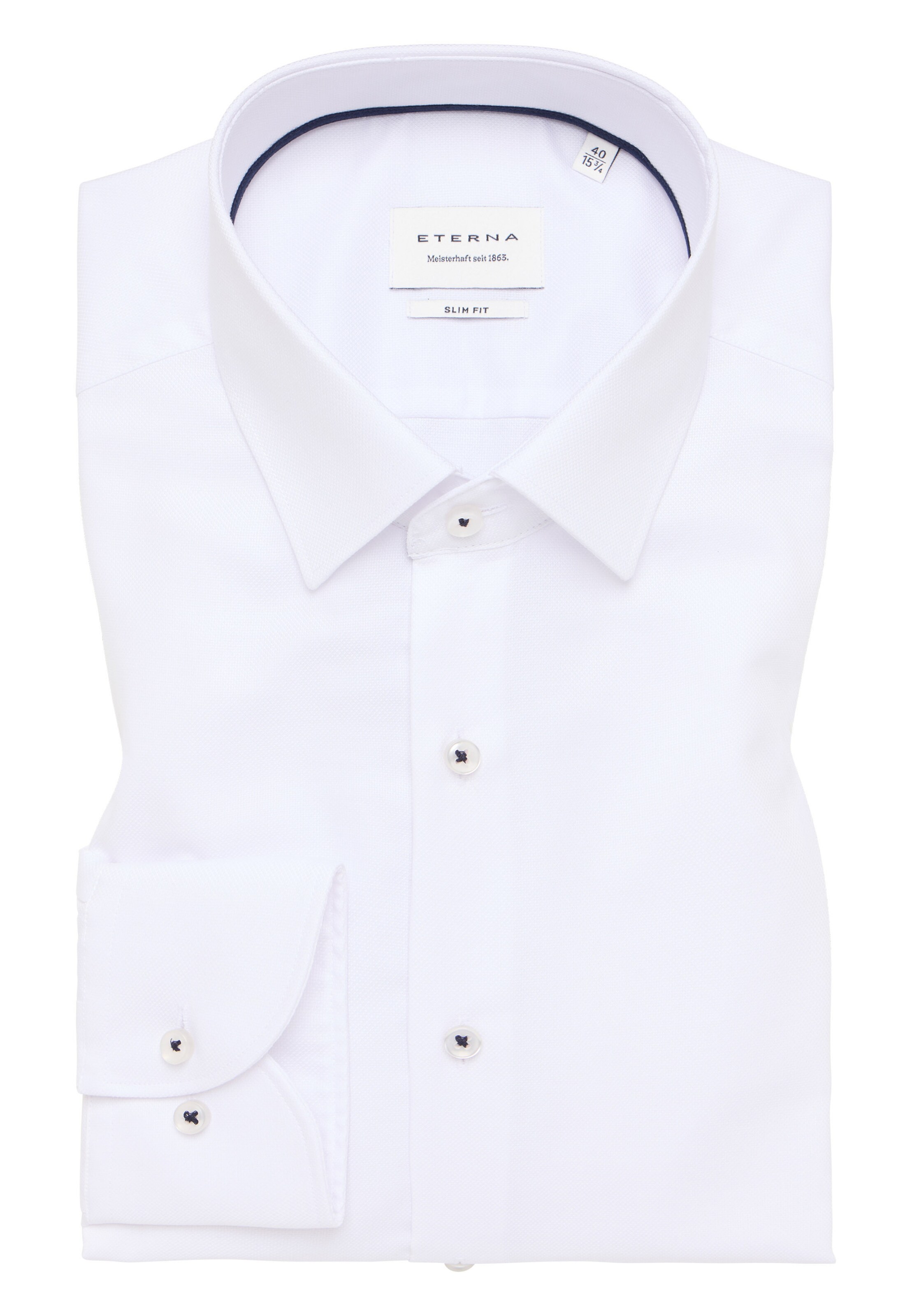ETERNA Slim Fit Hemd in Weiß