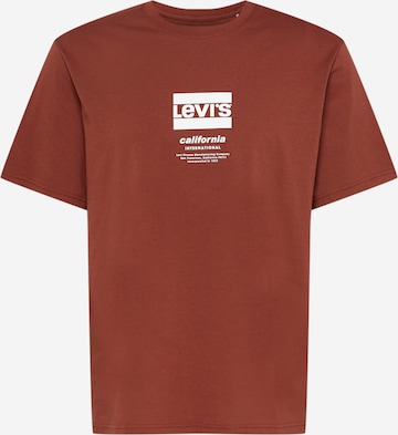 LEVI'S Μπλουζάκι σε καφέ: μπροστά