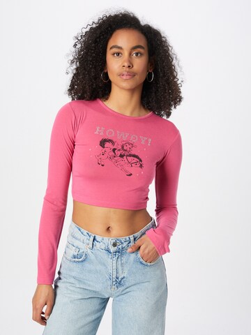 Daisy Street T-shirt i rosa