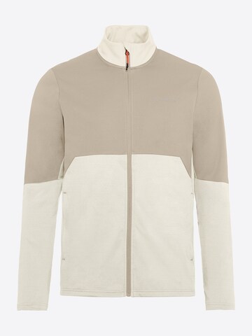 VAUDE Sportsweatjacke 'Yaras Light' in Beige: Vorderseite