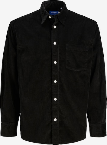 JACK & JONES Button Up Shirt 'Barca' in Black: front