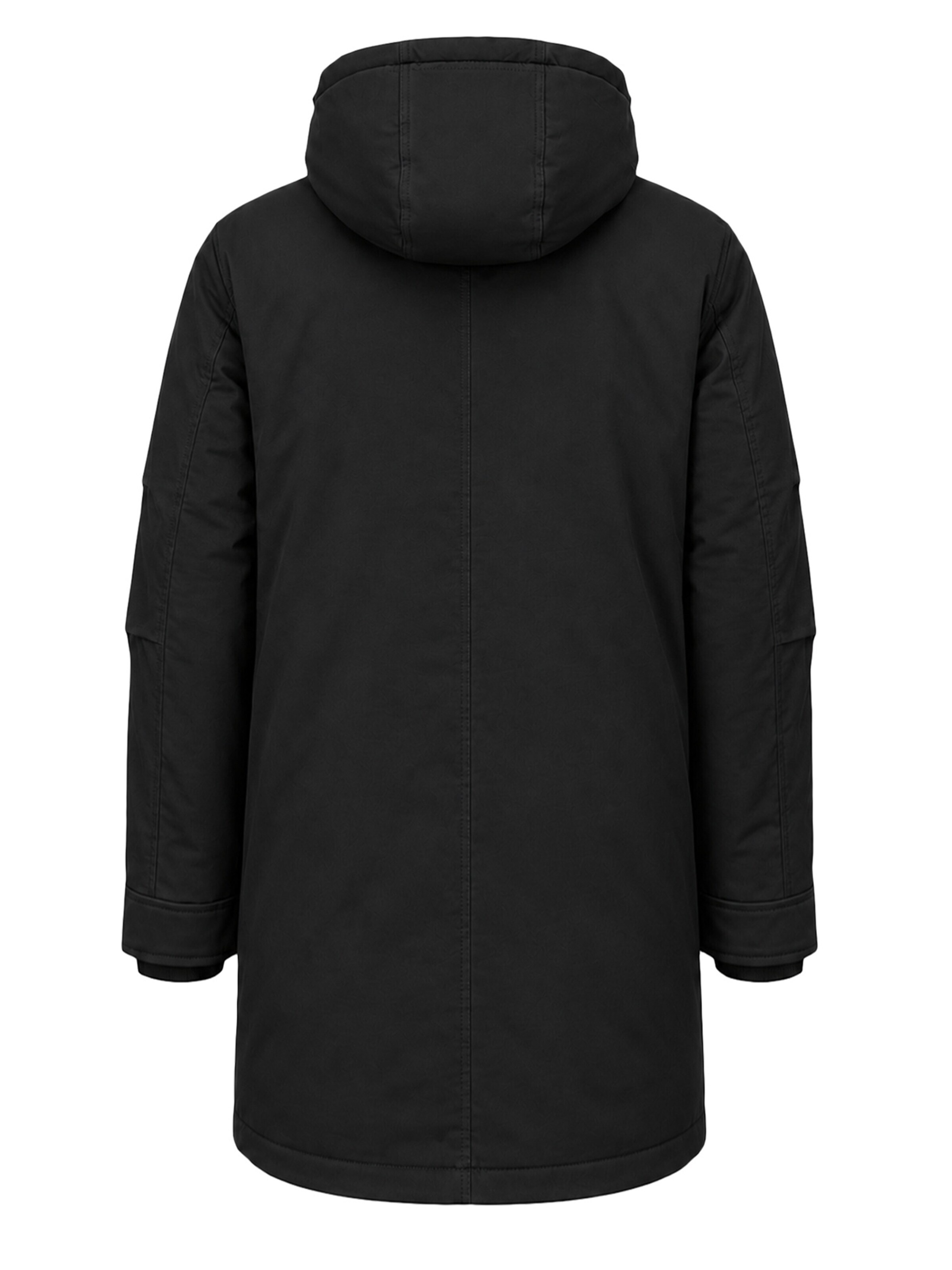 ALLTHEMEN Winter Coat 'Eishauch' in Black