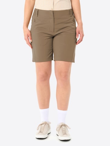 VAUDE Regular Outdoor trousers 'Skomer' in Green: front