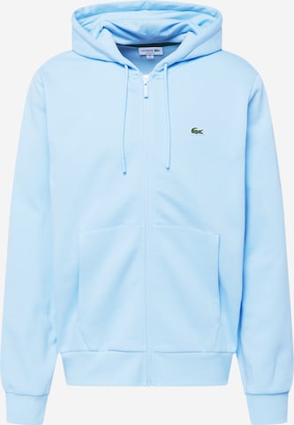 Survetement lacoste bleu best sale clair
