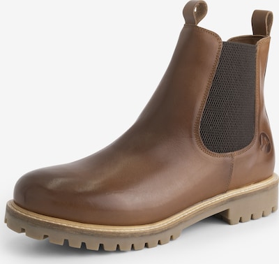 Travelin Chelsea Boots 'Randers' in cognac / dunkelbraun, Produktansicht