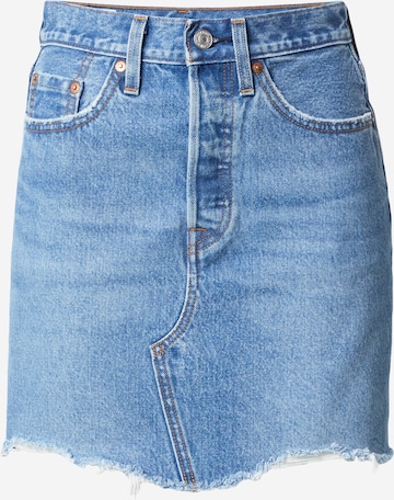 LEVI'S ® Rok 'High Rise Deconstructed Iconic' in Blauw: voorkant
