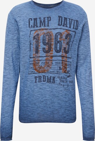 CAMP DAVID Pullover in Blau: predná strana