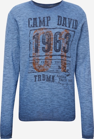 CAMP DAVID Sweater in Blue: front