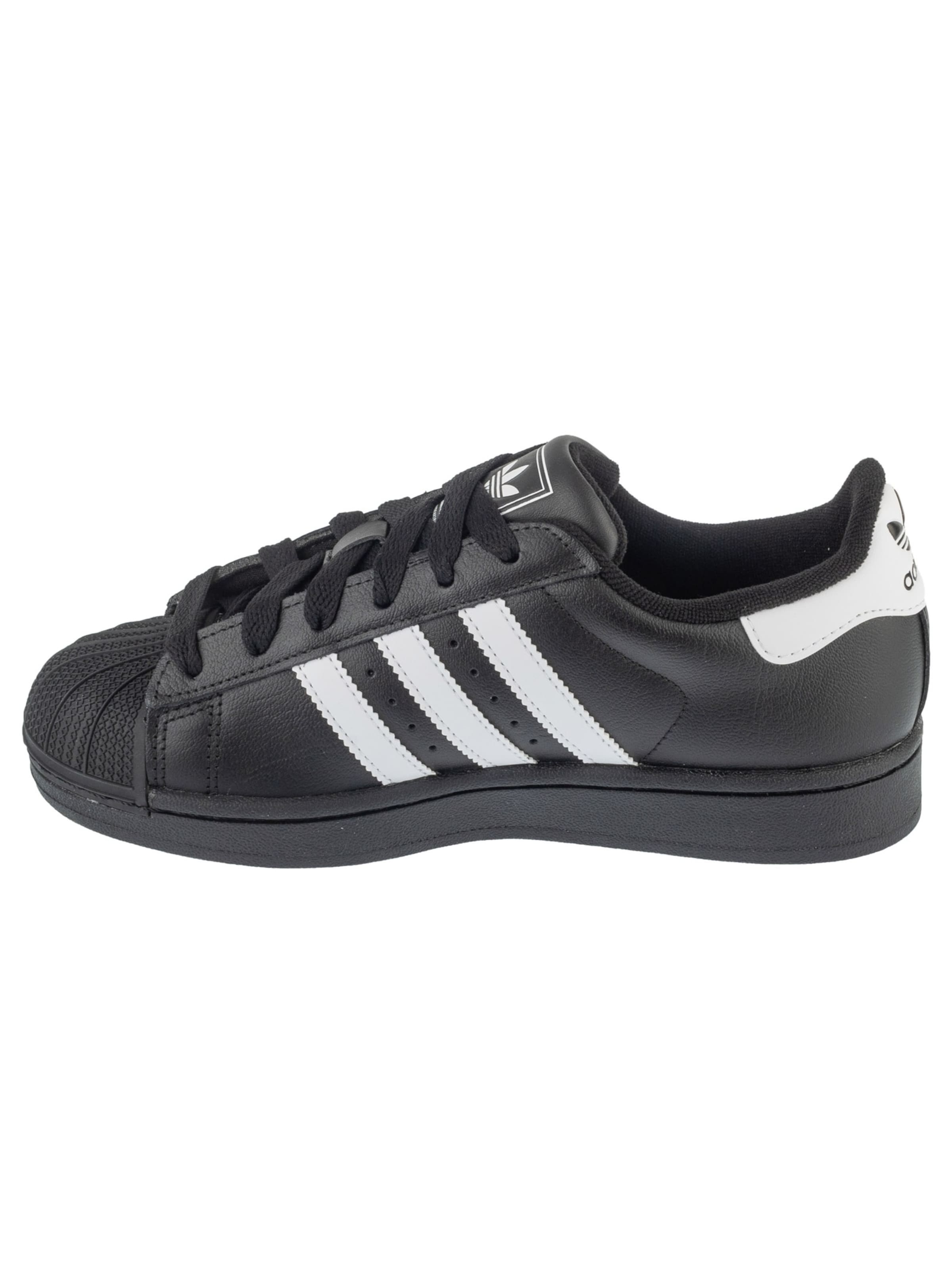 ADIDAS ORIGINALS Sneakers 'Superstar II J' in Zwart: voorkant