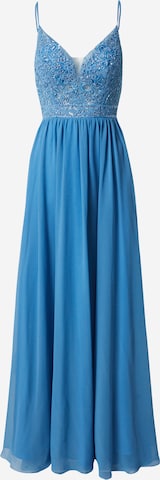 Robe de soirée LUXUAR en bleu : devant