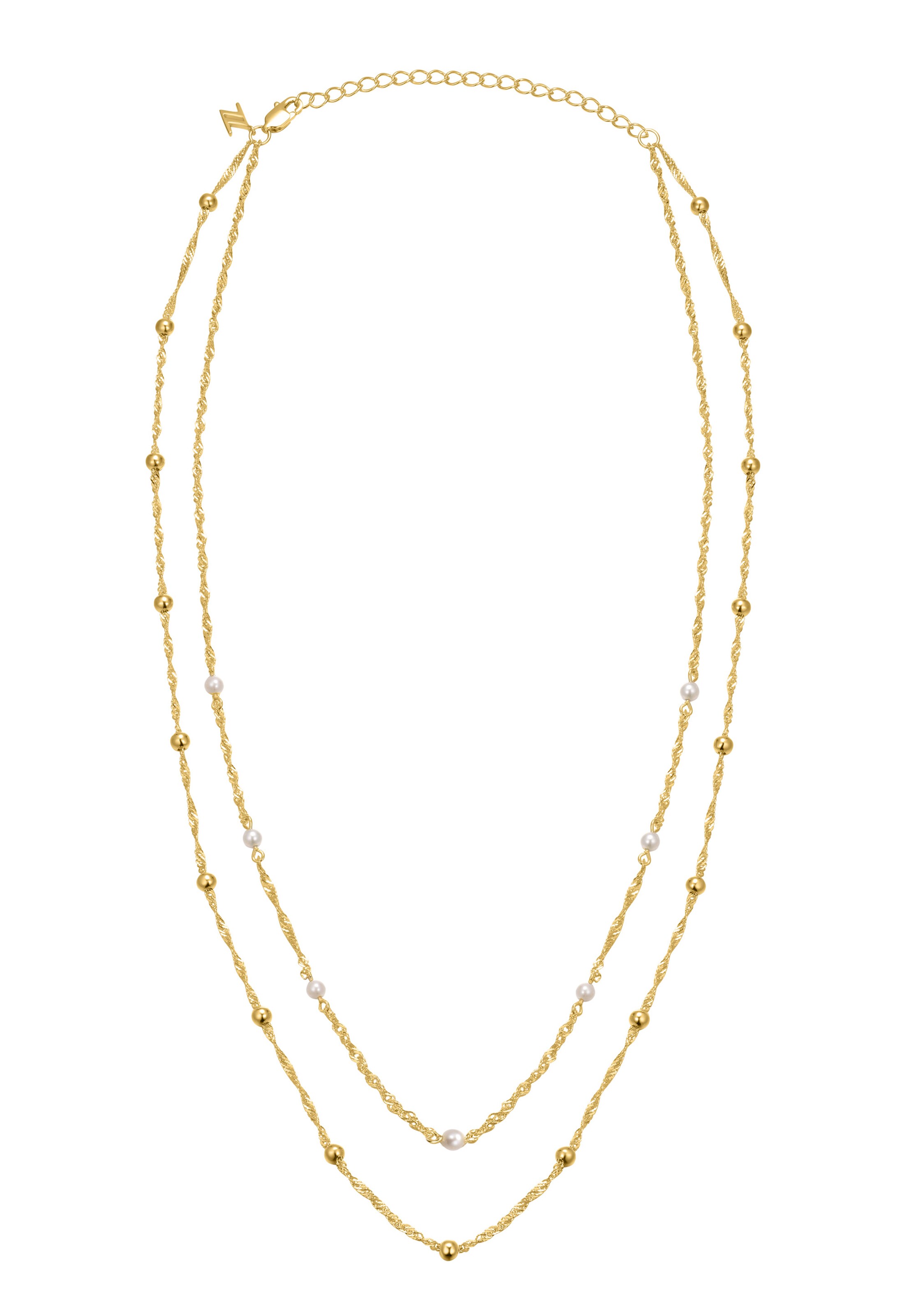 Nana Kay Necklace 'Baroque Flair' in Yellow: front