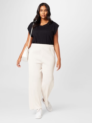 ABOUT YOU Curvy Loose fit Trousers 'Inka' in Beige