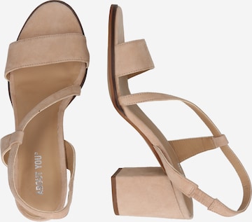 ABOUT YOU Strap Sandals 'Elanur' in Beige