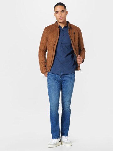 TOM TAILOR DENIM Regular Fit Hemd in Blau