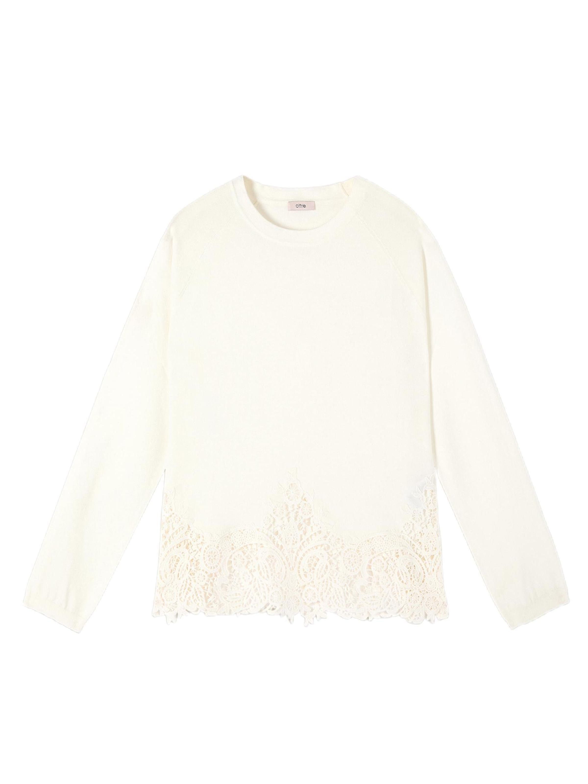 oltre Sweater in White: front