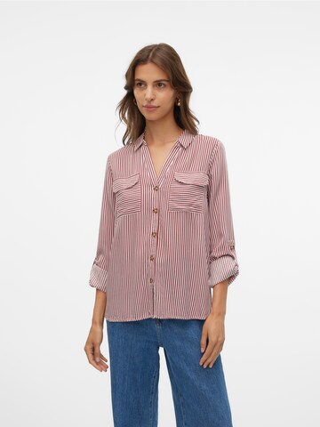 VERO MODA Bluse 'VMBumpy' i rød: forside