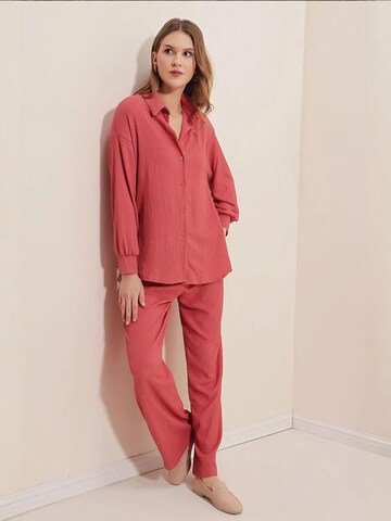 Bigdart - Calças de fato em rosa