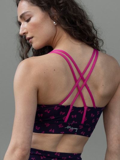 Hey Honey Sports bra 'Criss Cross' in Dark blue, Item view