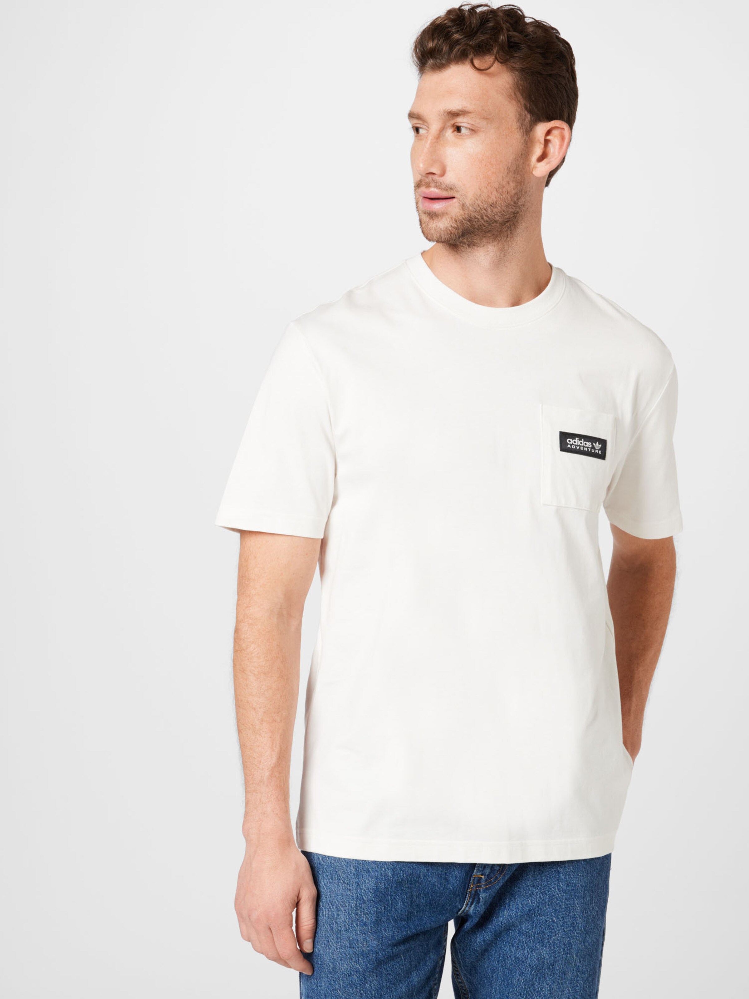 Più sostenibile Uomo ADIDAS ORIGINALS Maglietta in Bianco 